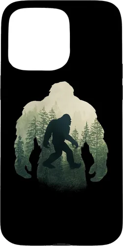 Vista 31 de Sasquatch Yeti Figure Nature Double Exposure Bigfoot Case for iPhone 17