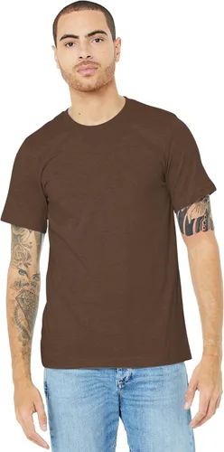 Vista 13 de Bella + Canvas Camiseta unisex de punto Heather CVC para adultos Gris jaspeado (Athletic Heather Gray)