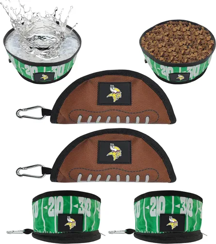Vista 47 de Pets First NFL - Tazón plegable para mascotas