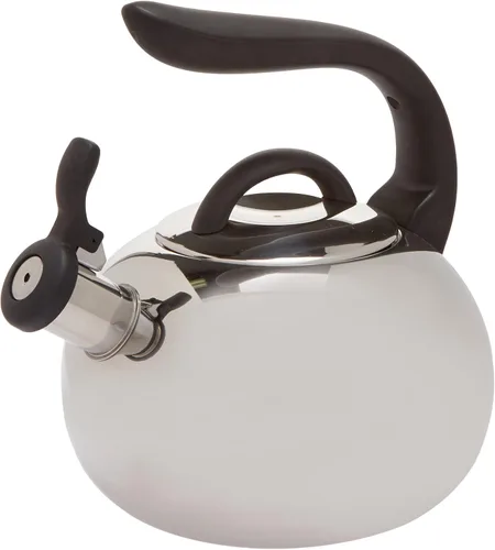 Vista 3 de Supreme Housewares Hervidor silbante de acero inoxidable de 2 cuartos (creativo)