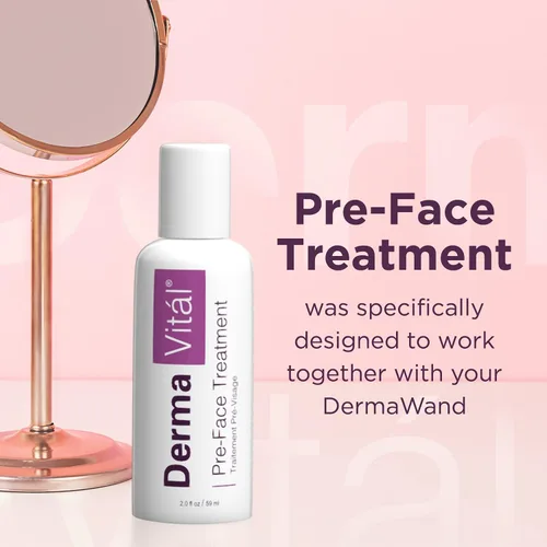 Vista 2 de DermaVital Preface Treatment by DermaWand - Crema hidratante facial, crema antienvejecimiento con manzanilla y aloe, reduce la apariencia