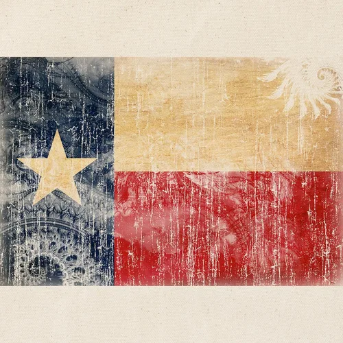 Vista 3 de CafePress Bolsa de mano de la bandera de Texas, bolsa de lona natural, bolsa de compras reutilizable