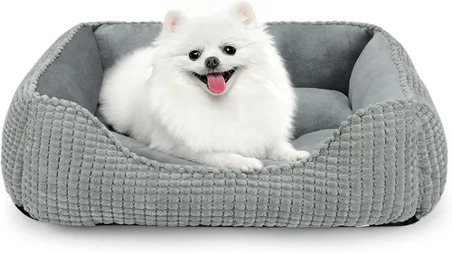 Vista 15 de MIXJOY Cama Ortopédica Rectangular Lavable para Perros Pequeños, Medianos y Grandes, Suave Calmante, Cama Duradera para Cachorros Durmientes Cojín