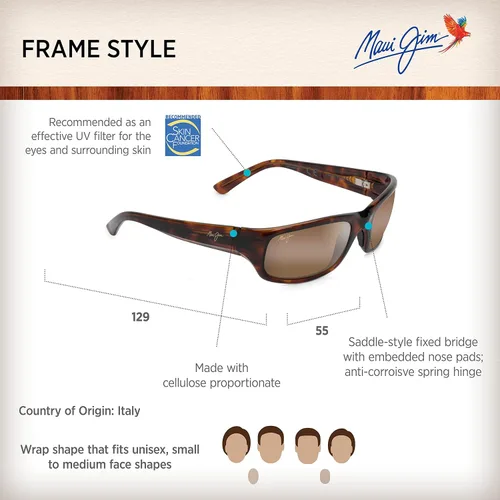 Vista 6 de Maui Jim Gafas de sol polarizadas Stingray para hombre y mujer