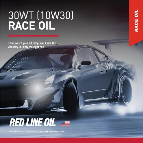 Vista 2 de Red Line 10305 30WT Aceite sintético para motor de carreras (10W30) - 1 galón (paquete de 4)