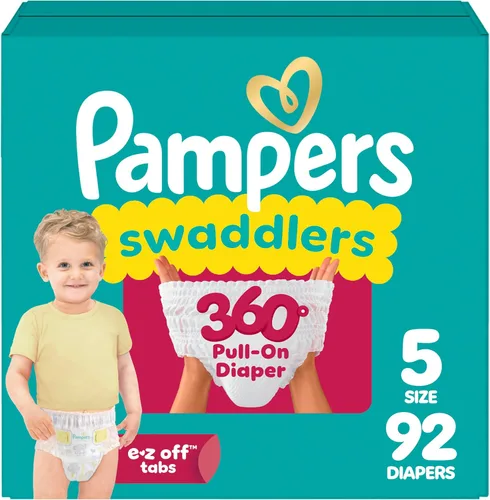 Vista 27 de Pañales Pampers - Swaddlers 360° - Talla 3, 70 unidades, hasta 100% de protección contra fugas, ajuste cómodo y seco, diseñado para cambios fáciles