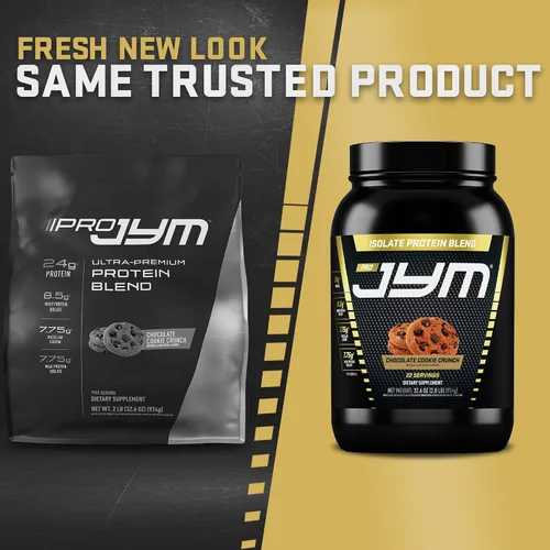 Vista 3 de JYM Supplement Science Pro JYM Proteína en Polvo Sabor Galleta de Chocolate Crujiente - Aislados de Proteína de Suero, Caseína y Proteína de Leche