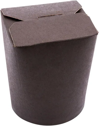 Vista 2 de Restaurantware Bio Tek - Contenedores de comida de 3.2 x 2.9 x 4 pulgadas, 200 cajas de fideos duraderas, desechables y sostenibles, cajas redondas