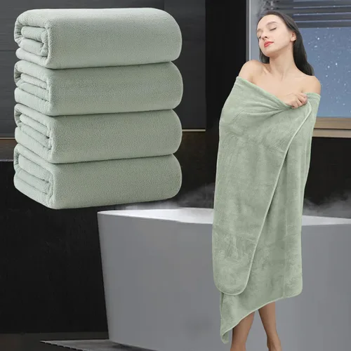 Vista 23 de Toalla de baño extra grande de 4 piezas (35 x 70 pulgadas), toalla de baño ultra suave de gran tamaño, juego de toallas de baño para baño, hotel