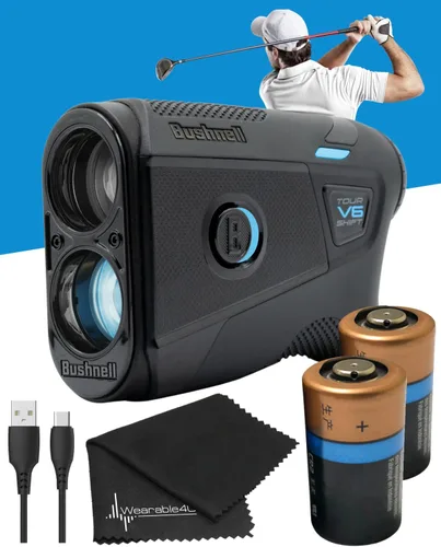 Vista 7 de Bushnell Tour V6 / Tour V6 Shift Telémetro láser de golf con paquete Wearable4U