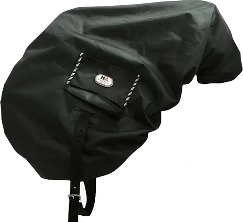 Vista 6 de Majestic Ally Nylon impermeable forro polar Ride On Inglés silla de montar cubierta - varios colores (negro)