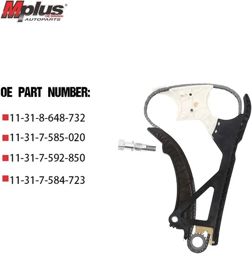 Vista 2 de MPLUS - Kit de cadena de distribución de motor de repuesto para BMW 128i 135i 135is 325i 325xi 328i 330i 330xi 335i 435i 525i 525xi 528i 528xi 530i