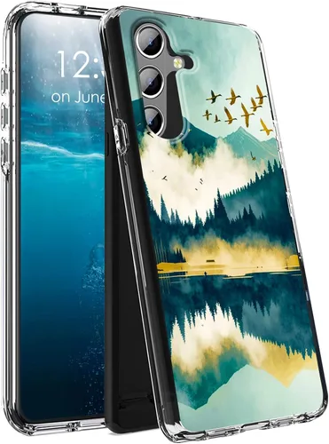 Vista 19 de Funda para Samsung Galaxy S23 Ultra Galaxy S23 Ultra Clear Case Dual Layer Transparente Soft TPU Hard PC Funda a prueba de golpes