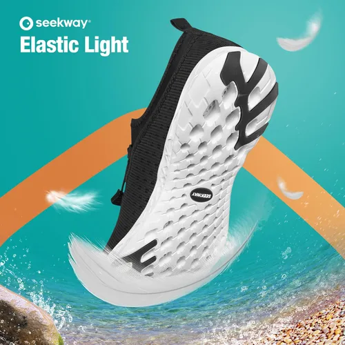 Vista 6 de SEEKWAY Zapatos de agua para hombre y mujer, de secado rápido, descalzo, para playa, caminar, kayak, barco, deportes acuáticos SP006