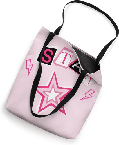 Vista 2 de Cyber Y2K Star Pink Mcbling - Bolsa estética para decoración de habitación de los años 2000