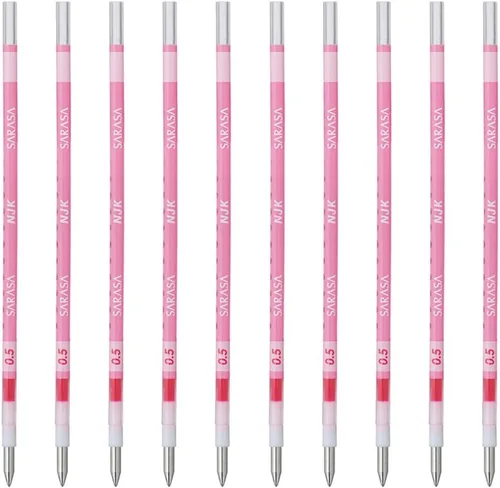 Vista 20 de Zebra BRNJK5BK - Recambio para bolígrafo, Sarasa, NJK-0.5, negro, 10