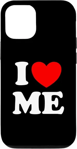 Vista 28 de Carcasa divertida para iPhone 16 I Love Me I Red Heart Me I Love Me Myself And I