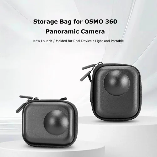 Vista 2 de Funda rígida compatible con cámara de acción DJI Osmo 360, carcasa de poliuretano impermeable, ajuste personalizado, a prueba de golpes y arañazos