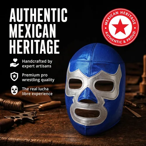 Vista 3 de RINGREBELS - Máscara de lucha libre mexicana Lucha Libre Luchador - Estilos coloridos