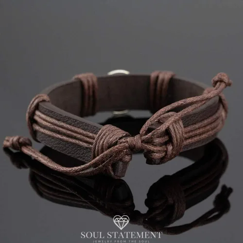 Vista 4 de Soul Statement Pulseras deportivas de cuero para hombres, pulsera de fútbol y fútbol para adolescentes, Cuero, Sin gemas.
