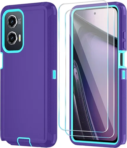 Vista 11 de Qinmay Funda para Motorola Moto G Stylus 5G 2024 con protector de pantalla HD, resistente, a prueba de golpes y caídas, funda de 3 capas para Moto G