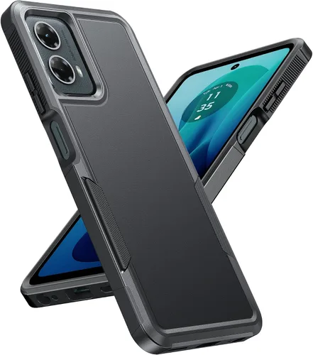 Vista 24 de FNTCASE Funda para Motorola Moto G-Power-5G-2024: funda protectora de doble capa resistente para teléfono celular a prueba de golpes con parte