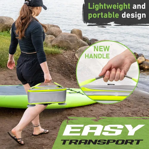 Vista 5 de Gradient Fitness Hielera SUP para tabla de remo Accesorios mejorados de material impermeable Bolsa térmica de kayak aislada de gran capacidad