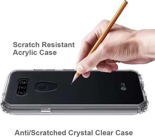 Vista 5 de Compatible con LG Aristo 5, funda transparente impresa, a prueba de golpes, arañazos, compatible con LG Phoenix 5/Fortune 3/Tribute Monarch/Risio 4