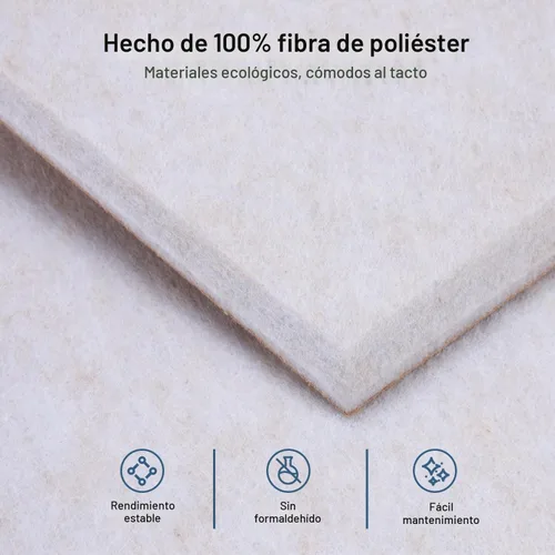 Vista 5 de Paneles acústicos cuadrados para paredes, paneles absorbentes de sonido para paredes, techos, puertas, paquete de 12 de 12 x 12 x 0.4 pulgadas