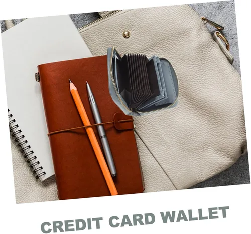 Vista 6 de MAGICLULU 4pcs Wallet Holder Change Coin Pouch Convenient Bag Billeteras De Hombres Cuero Original Portable Organizer Large Cards Container Small