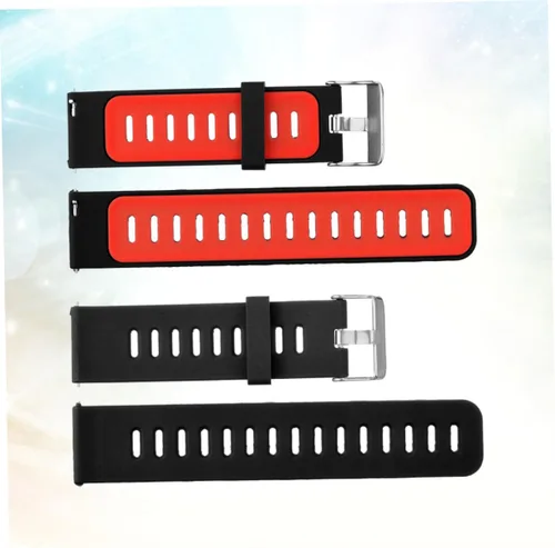 Vista 4 de Hemobllo 2 correas de reloj de silicona para reloj inteligente Sung Gear S3 correa engranajes de correa de lavado de muñeca bandas de reloj