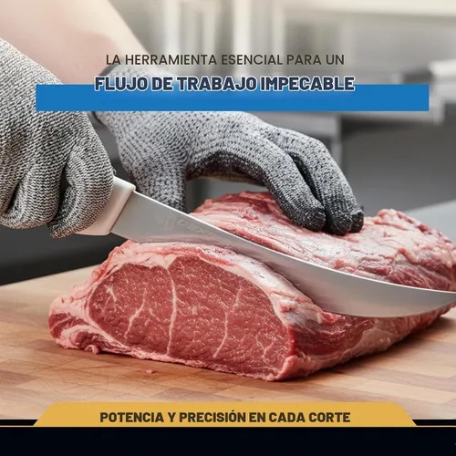 Vista 5 de Dexter -Russell - Cuchillo de rotura de 8 pulgadas Hoja de acero de alto carbono Mango de polipropileno blanco Serie Sani-Safe de grado