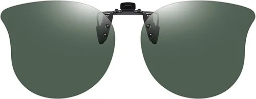 Vista 24 de Gafas de sol polarizadas con clip de ojo de gato, antirreflejos, protección UV, gafas de sol de gran tamaño sobre gafas graduadas