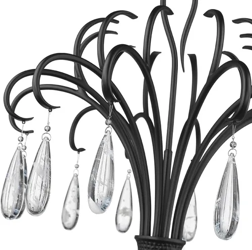 Vista 2 de Z-Lite 3039-59GG Amara - Lámpara de araña de 6 luces en estilo contemporáneo, 34 pulgadas de alto y 58.75 pulgadas de ancho, color acabado: dorado