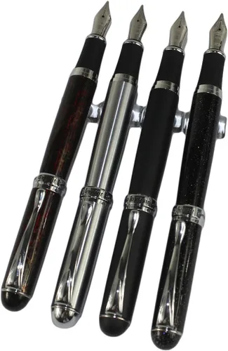 Vista 11 de Gullor 3 piezas en set 606 pluma estilográfica con cartuchos en 3 colores con estuche para pluma