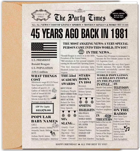 Vista 35 de DUGUTUL Tarjeta de cumpleaños, decoraciones de cumpleaños para niñas, niños, mujeres y hombres (001st)