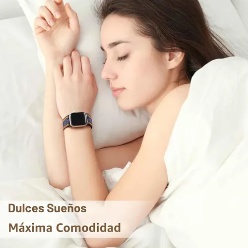 Vista 5 de Easuny Bandas elásticas bohemias compatibles con Apple Watch de 1.5 pulgadas, 1.57 pulgadas, 1.65 pulgadas y de 1.73 pulgadas para mujeres, hombres