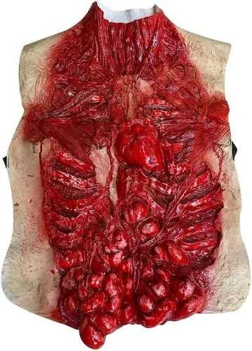 Vista 2 de Bulex Scary Halloween Costumes Bloody Zombie Decoration Creepy Horror Cosplay Prop