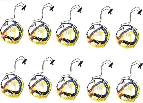 Vista 5 de 12 Balones de fútbol Bungee Elásticos Malabares Entrenamiento Habilidad Red Mango