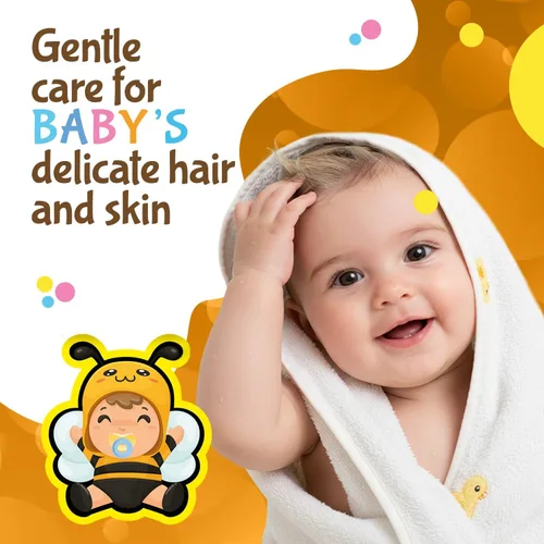 Vista 2 de Tio Nacho Royal Baby Champú para cabello y cuerpo con jalea real y manzanilla, 13.5 onzas líquidas, hipoalergénico, suave, sin desgarros, todo en uno