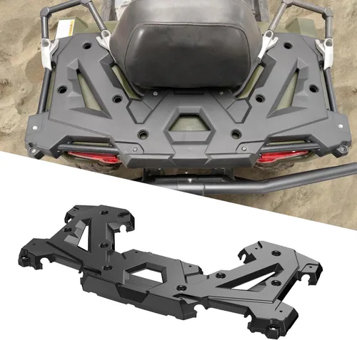 Vista 5 de HAKA TOUGH Estante trasero para accesorios de rack Polaris Sportsman 570 2014-2020, reemplazo OEM # 2635059-070, carrocería trasera para Sportman