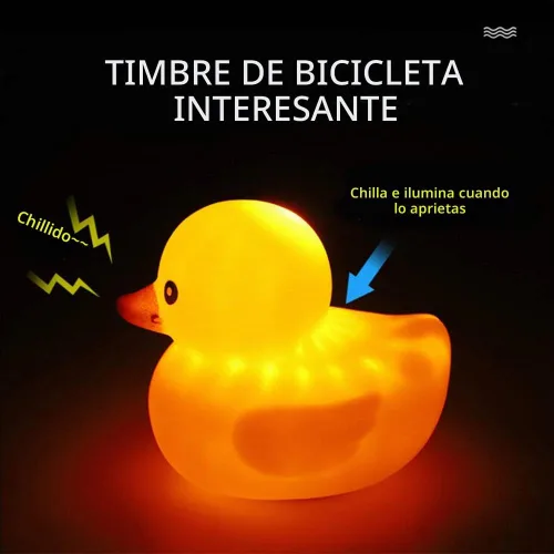 Vista 5 de wonuu Campana de bicicleta de pato de goma, patos exprimibles con casco para ciclismo, decoración de salpicadero, accesorios de motocicleta