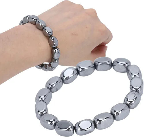 Vista 5 de Terahertz - Collar de piedra de energía, de moda, con cuentas naturales elásticas sueltas, para mujeres y hombres