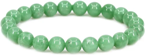 Vista 32 de Keleny Gem - Pulsera elástica de piedras semipreciosas con cuentas redondas de 8 mm, 7 pulgadas, unisex Ágata de encaje azul de grado A