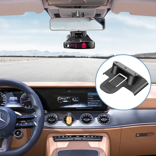 Vista 7 de SDSACZMU Soporte para detector de radar, detector de radar de coche, soporte de varilla de espejo retrovisor, compatible con Valentine V1 Gen1