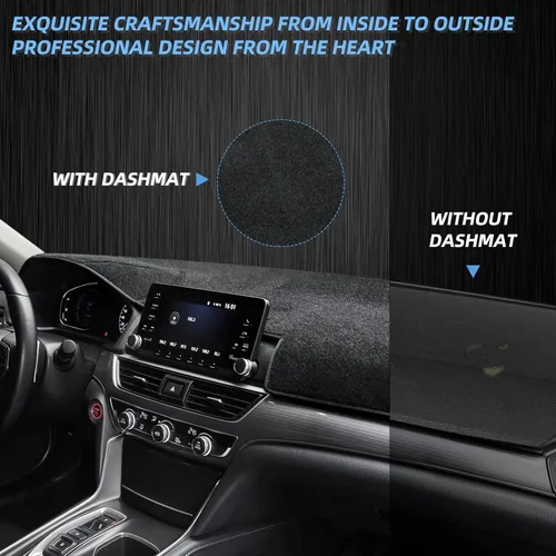 Vista 8 de Alfombrilla para salpicadero compatible con Chevy Tahoe Suburban Denali Avalanche 07-14, GMC Yukon/XL, Chevy Silverado 07-13, GMC Sierra sin altavoz