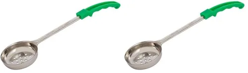 Vista 2 de American Metalcraft SPNP4 cuchara de acero inoxidable de 4 onzas, color verde