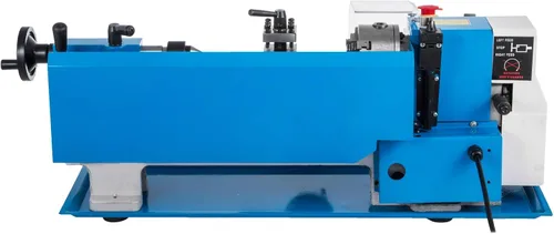 Vista 10 de VEVOR Torno de metal 7"x12", mini torno de mesa de precisión, 550W, velocidad variable de 50 a 2500 RPM, engranaje de nylon, lámpara móvil