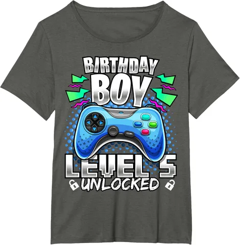 Vista 21 de Camiseta para niños con diseño de videojuegos desbloqueados de nivel 5 Negro