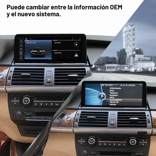 Vista 4 de PEMP 10.25" Pantalla Linux para BMW X5 X6 E70 E71 CIC 2010-2012